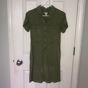 J crew military green dress